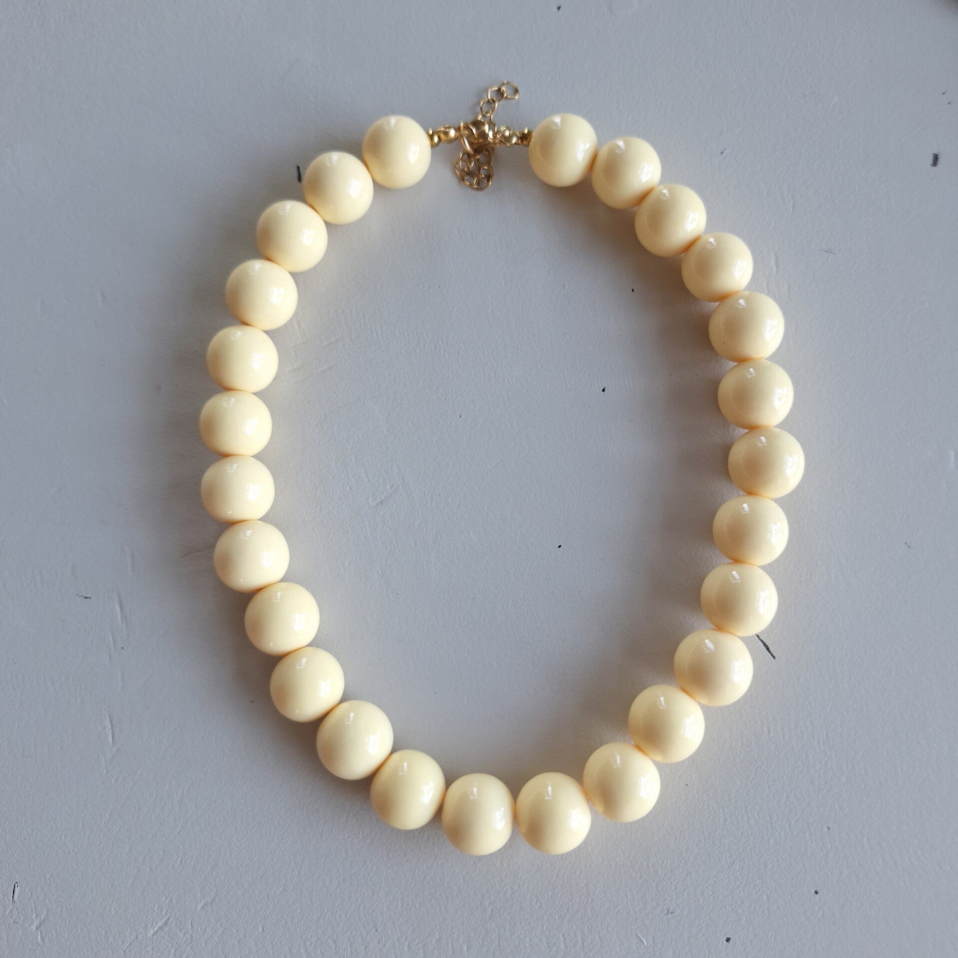 Butter yellow bubbel ketting