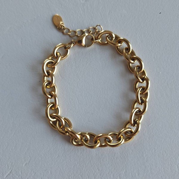 Goudkleurige schakelarmband