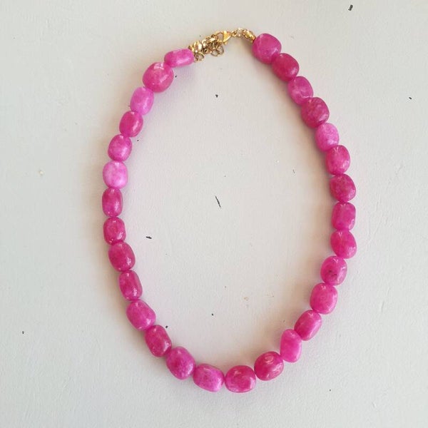 Summer felroze ketting