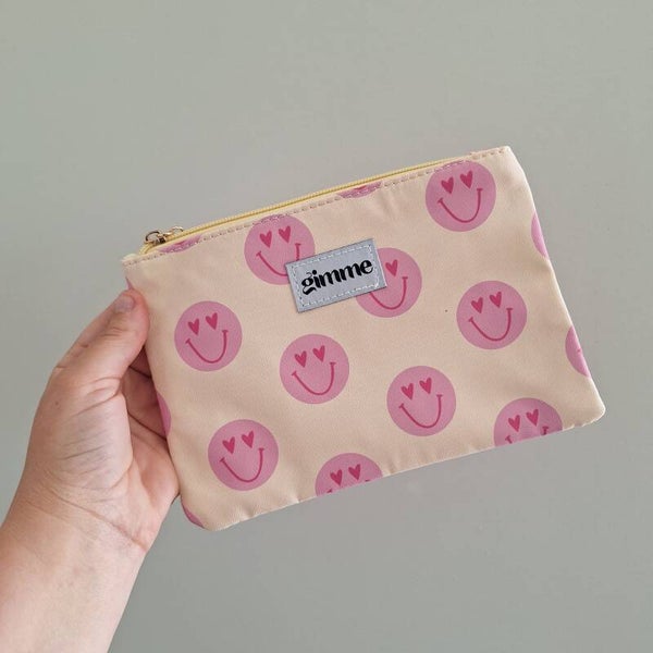 Smiley make-up tas