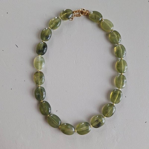 Ovale ketting groen