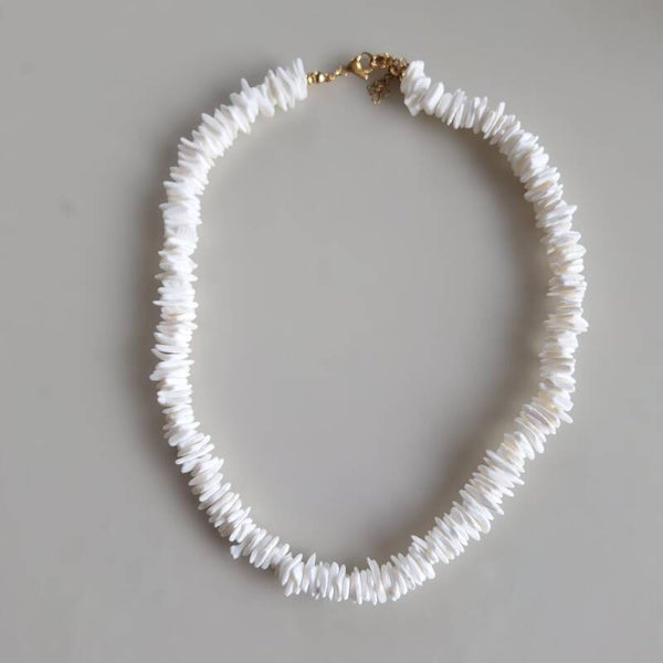 Witte schelp ketting