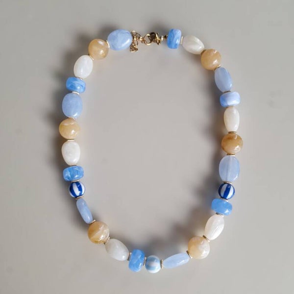 Ketting blauw statement