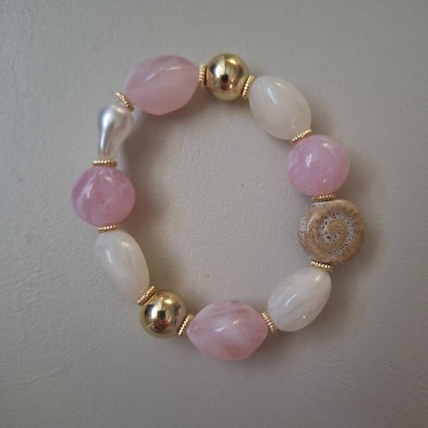 Armband blush pearl M