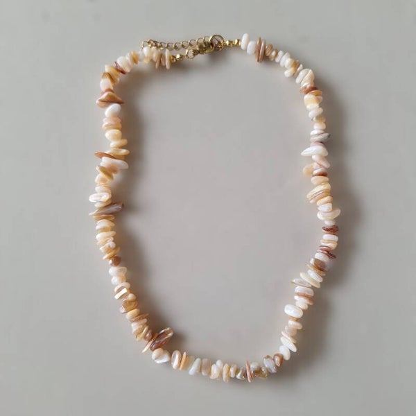 Beige schelp ketting