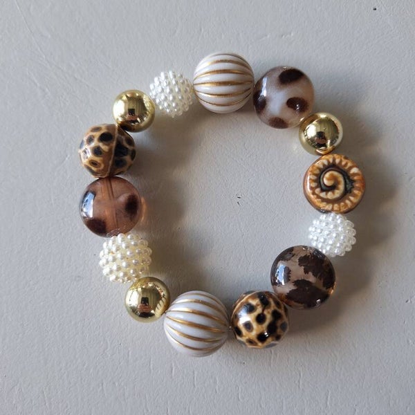 Chunky bruine armband