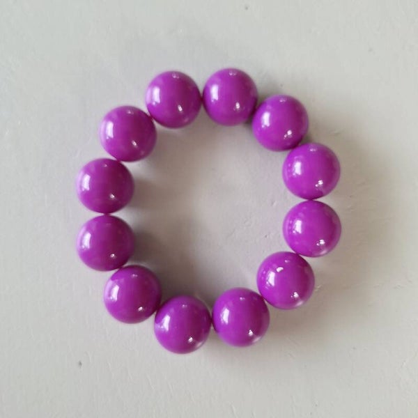 Paarse bubbel armband