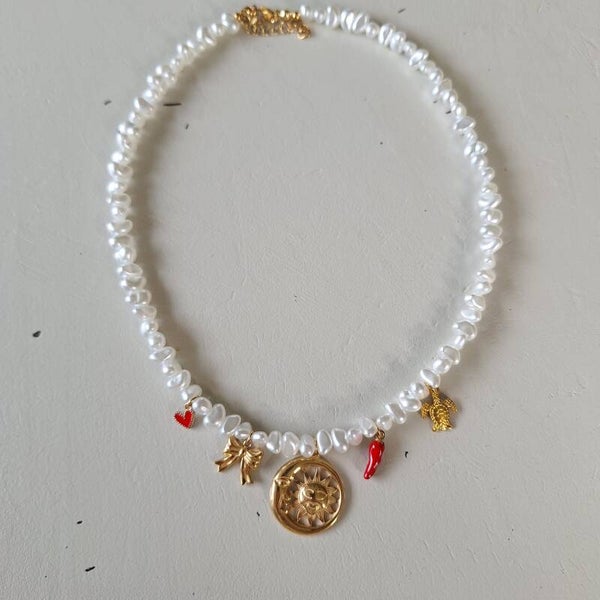 Parel bedel ketting