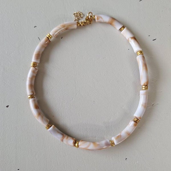Marmer tube ketting
