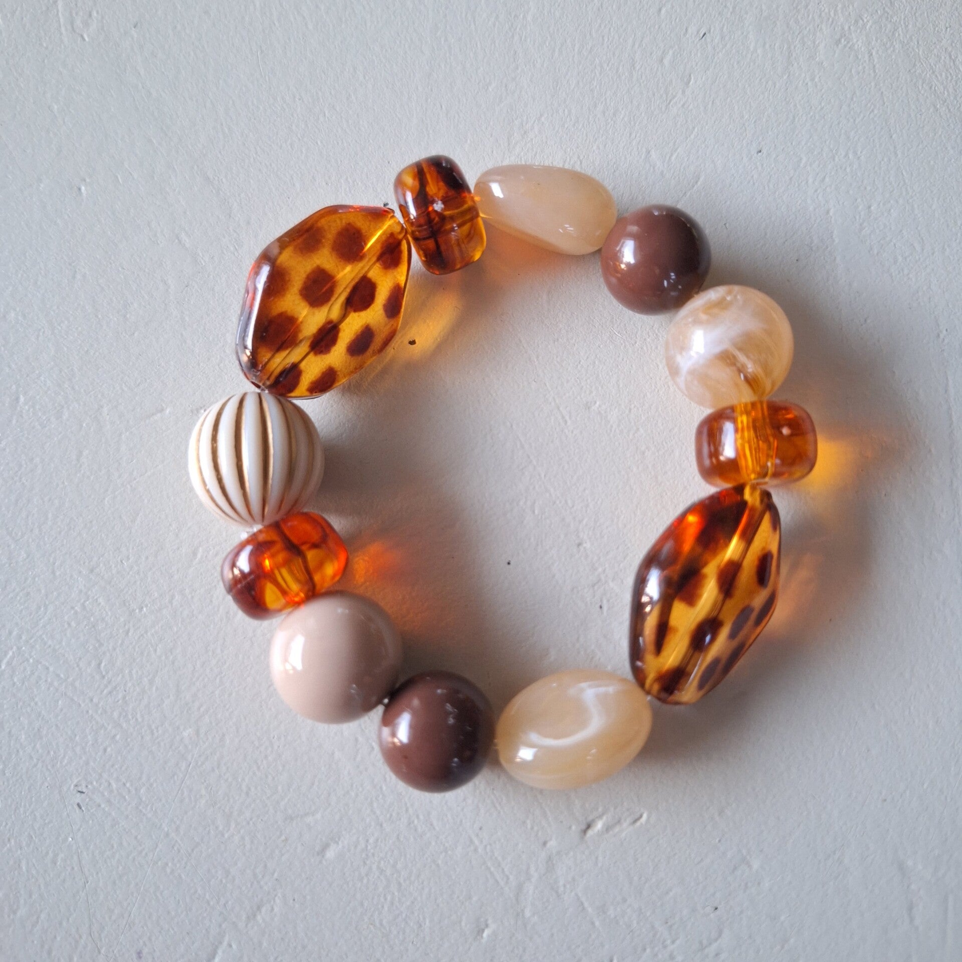 Chunky bruine armband