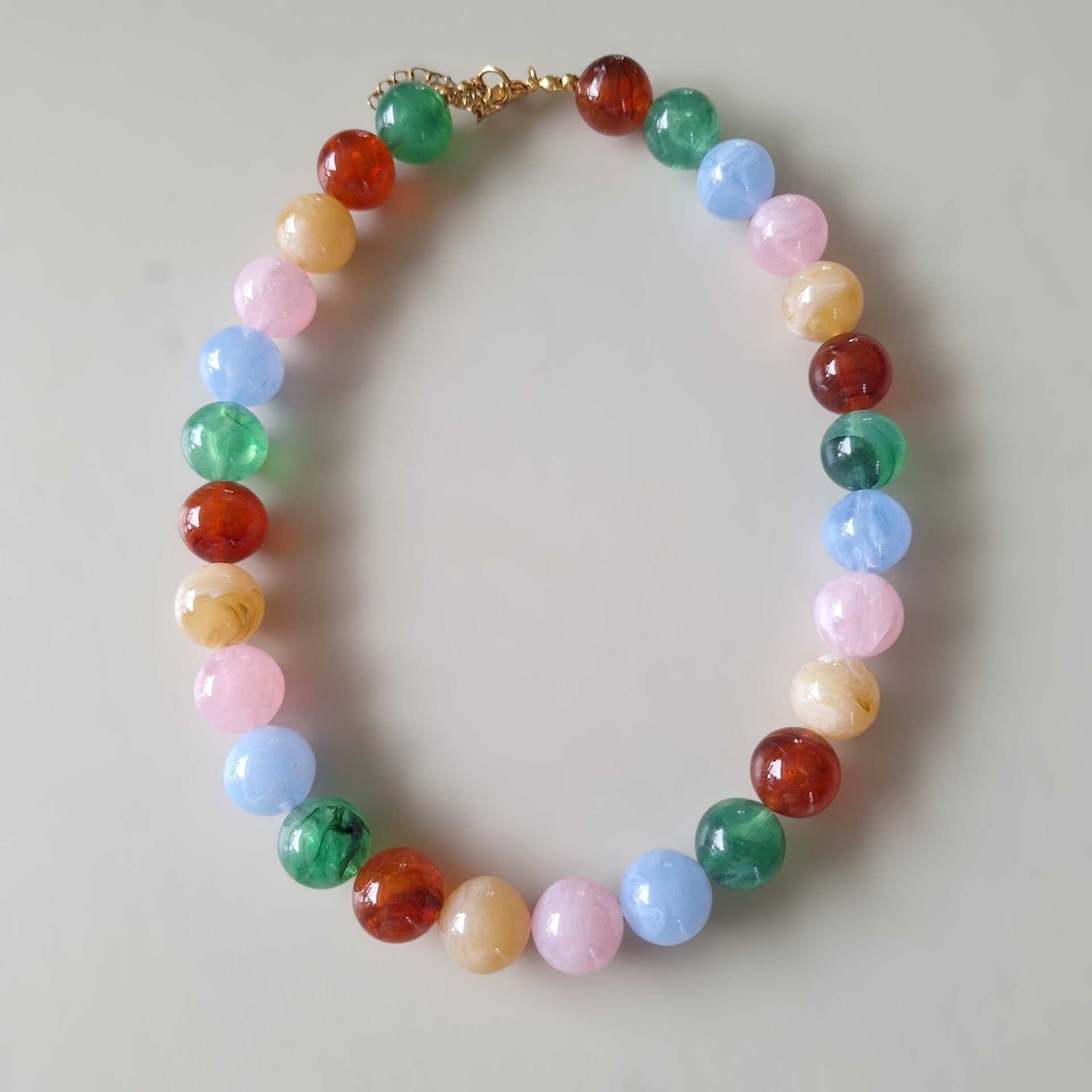 Multicolor bollen ketting