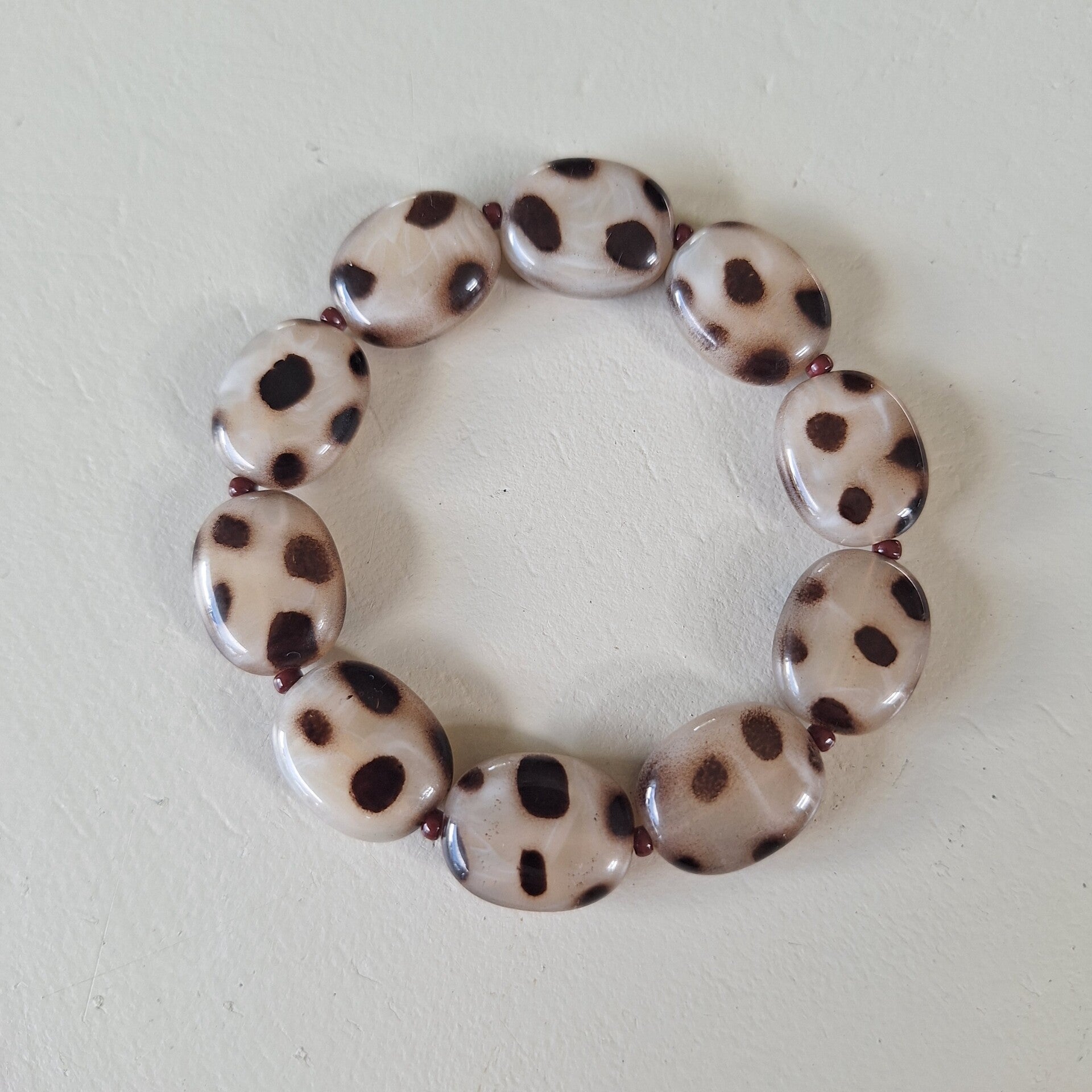 Ovale luipaard armband