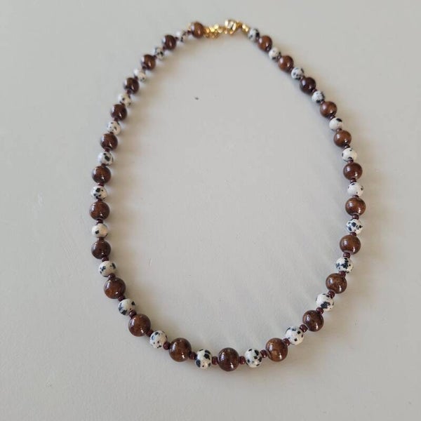 Gemstone jaspis ketting