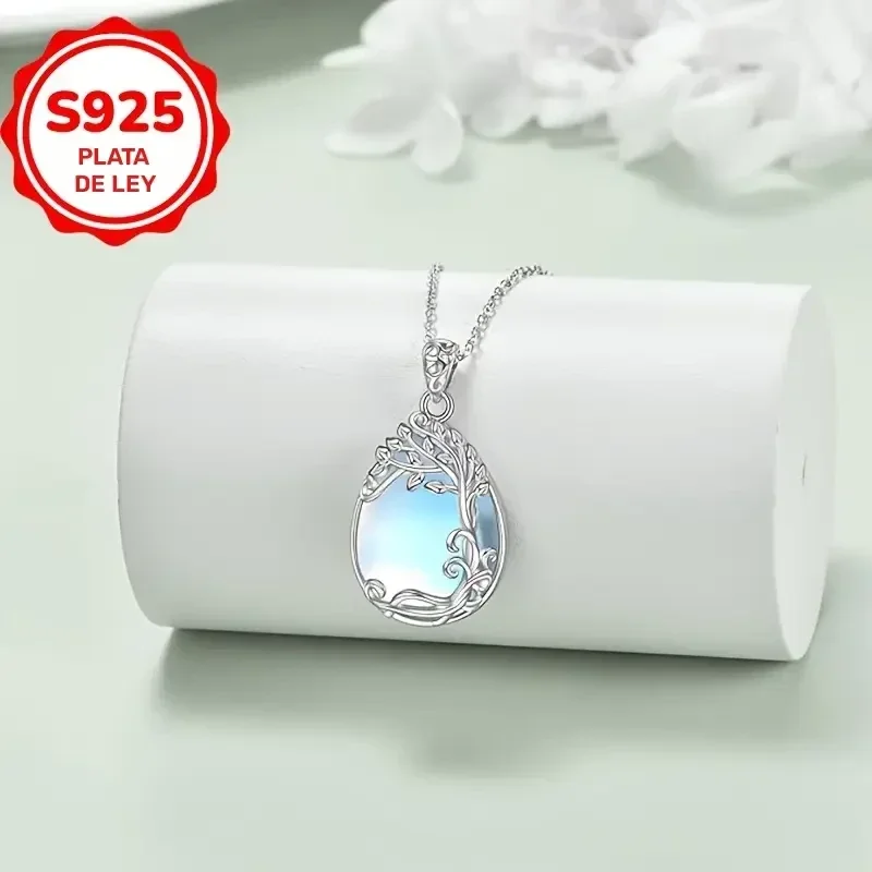 COLLAR "VID DE LA DIOSA" CON PIEDRA LUNAR