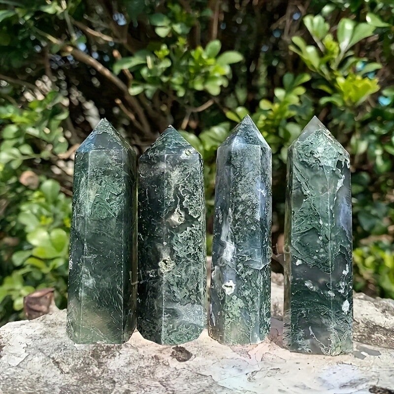 OBELISCO DE ÁGATA MUSGOSA (MOSS AGATE)