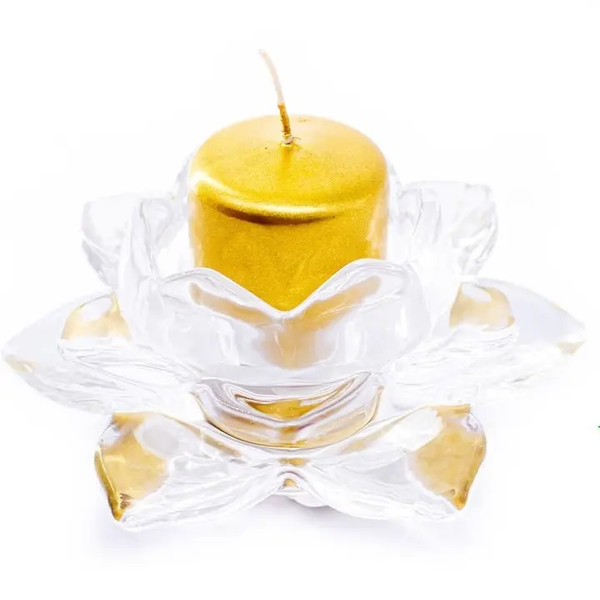 PORTA VELAS DE FLOR DE LOTO