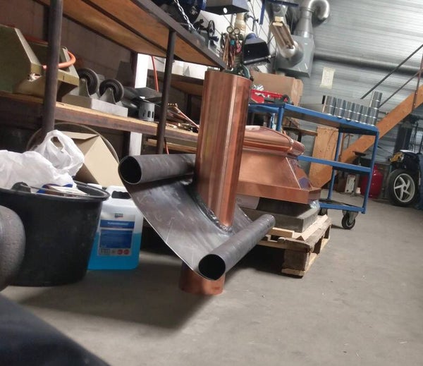 Dakdoorvoeren, op maat gemaakt,    zink,koper,lood