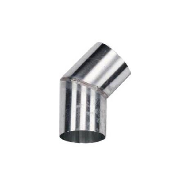 Zinken bocht verstek ø80 45gr.
