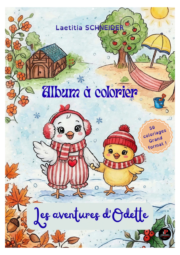 À paraître très prochainement ! L'ALBUM À COLORIER D'ODETTE - Laetitia SCHNEIDER - De 3 à 10 ans