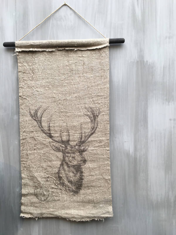 Linnen Wanddoek - met print