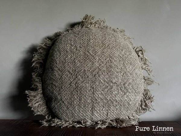 Linnen Sierkussen Teresa 40cm Rond