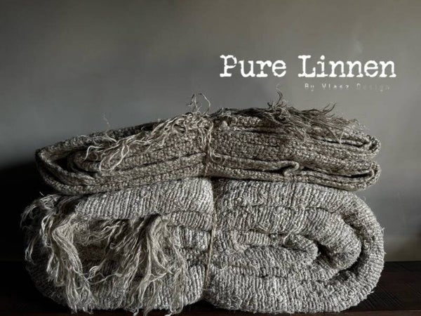 Linnen Ada Plaid/Bedsprei