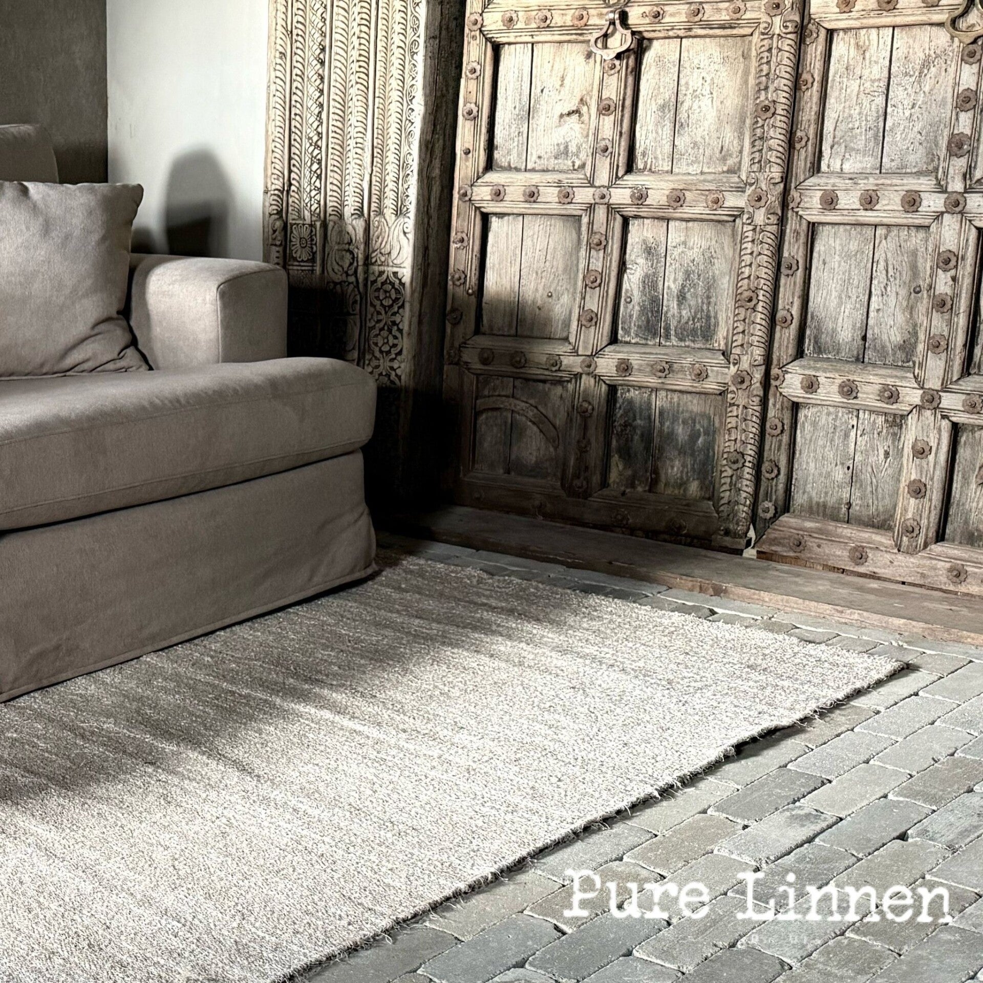 Linnen Vloerkleed Rosa 240x160