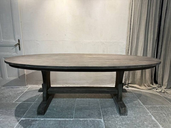 !! Belt serie Ovale tafel met Klooster poot in maat 240 en 260