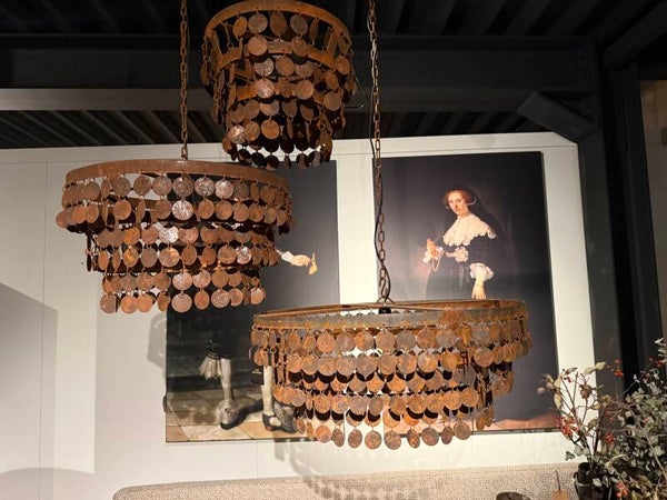 Roestige sering hanglamp - JAN Interieur