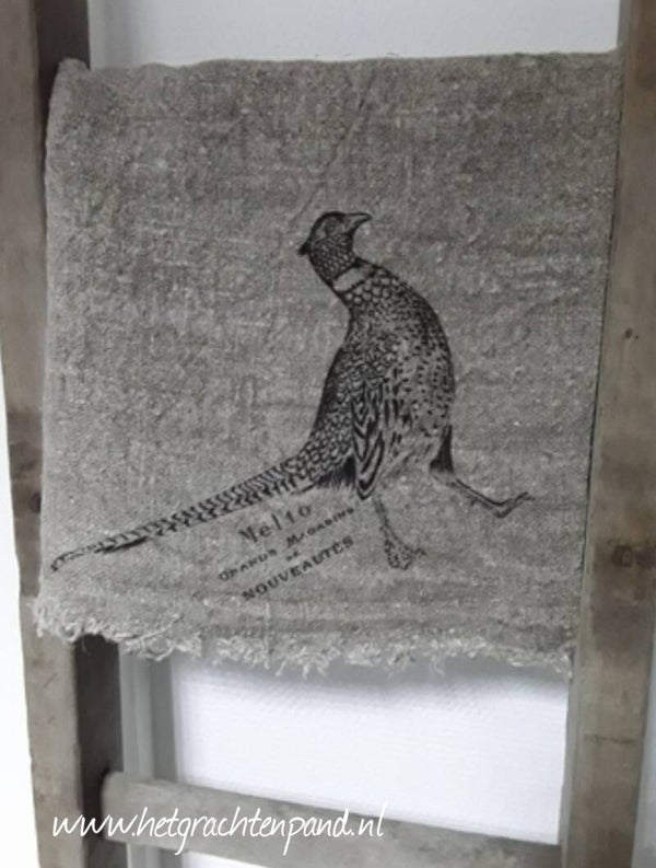 Shabby doek met fazant