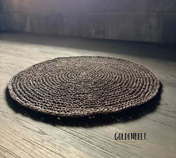 !! Goldenbelt Raffia Crocket placemat
