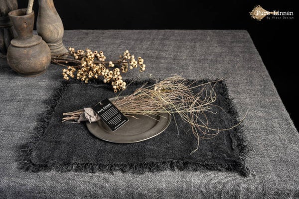 Linnen Danna Placemat Recht Stonewash