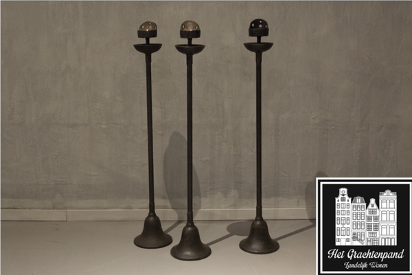 Smeedijzeren vloerkandelaar