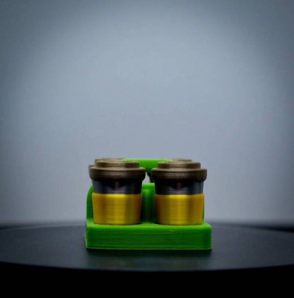 4er Set Kühlschrankmagnete Kaffeebecher | Coffee To-Go Magnet Deko Küche | Geschenk Set