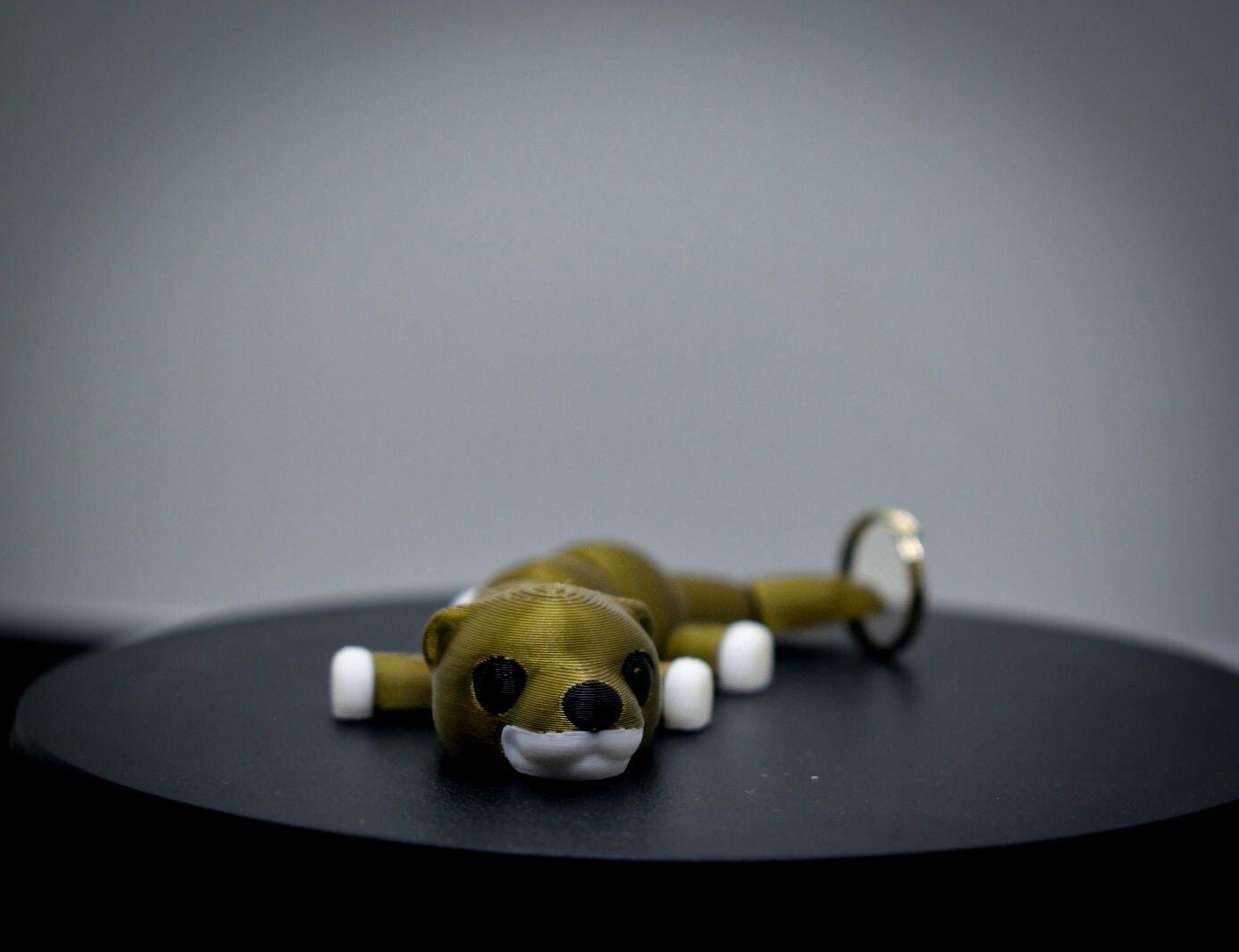 Otter Schlüsselanhänger beweglich | Fidget Toy Anhänger süß 3D gedruckt
