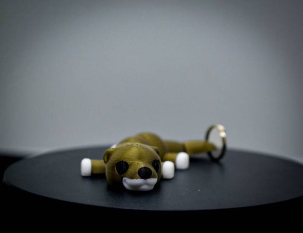 Otter Schlüsselanhänger beweglich | Fidget Toy Anhänger süß 3D gedruckt