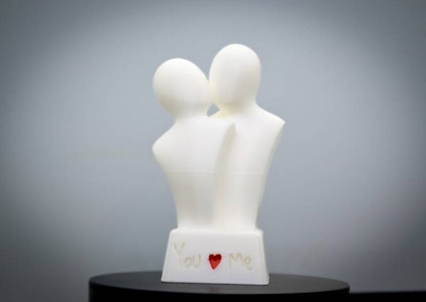 Figur Liebespaar „You and Me“ Küssend – Romantische Dekofigur für Zuhause – Geschenkidee für Paare