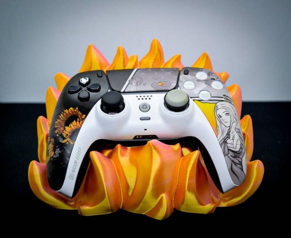 Fire Semblance Controller-Halter – Feuer Design für Gaming-Setup – Gamer Geschenkidee