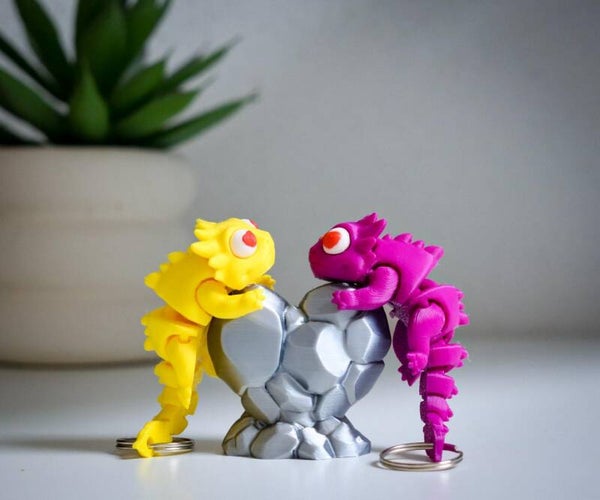 Pärchen Schlüsselanhänger Fantasy-Echsen – Verliebtes Set mit magnetischem Herz – Romantisches Geschenk für Paare Herz – Romantische Geschenkidee für Paare