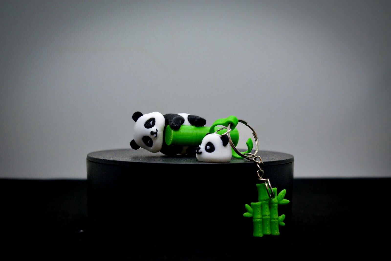 Panda Trinkhalm Schutz & Becher Anhänger Set – 3D Druck Zubehör für Stanley Cup & Thermobecher – Staubschutz & Deko