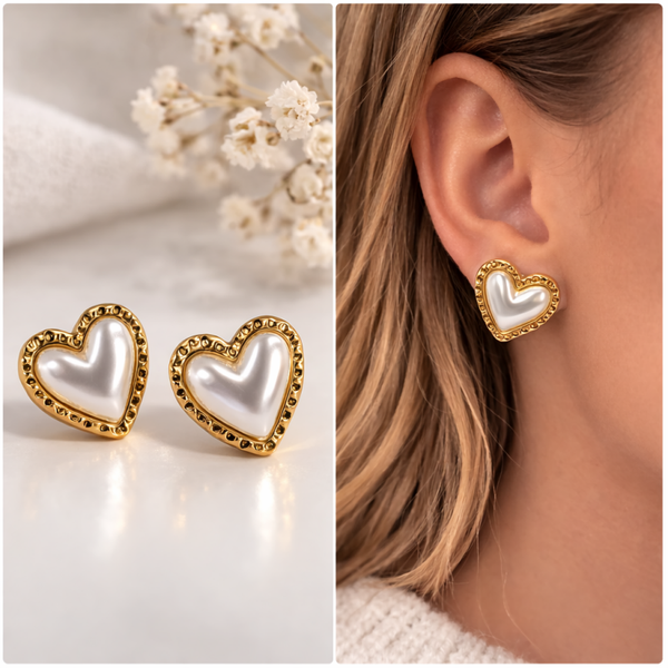 Ivory Love oorbellen