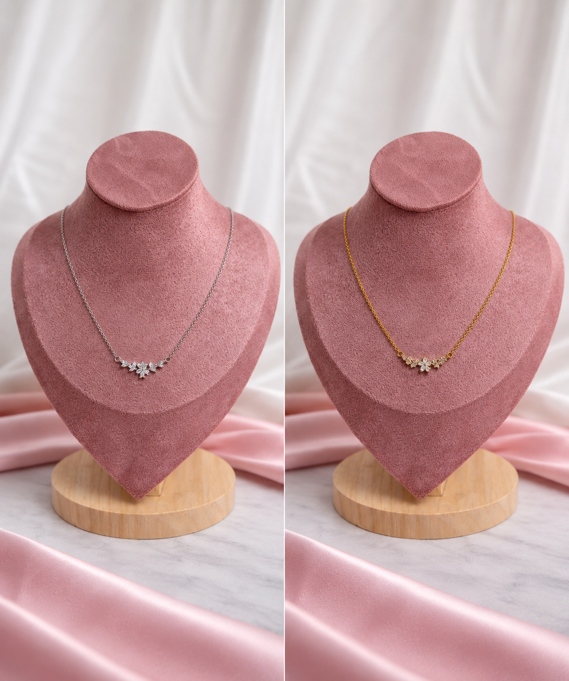 Diamond bloom ketting