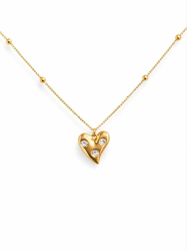Heart pearl ketting
