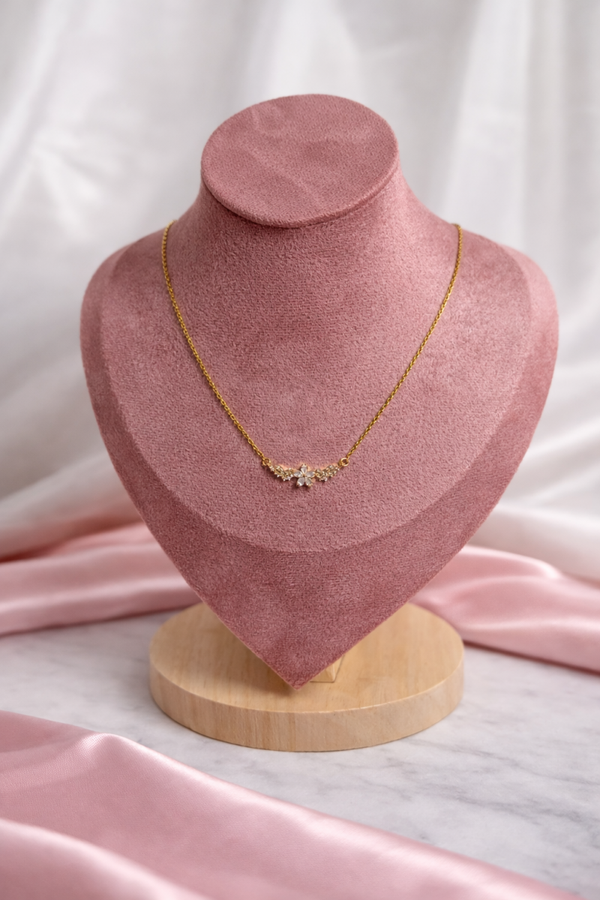 Diamond bloom ketting - goud