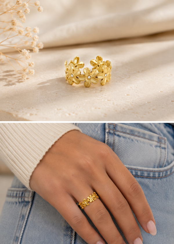 Endless flower ring