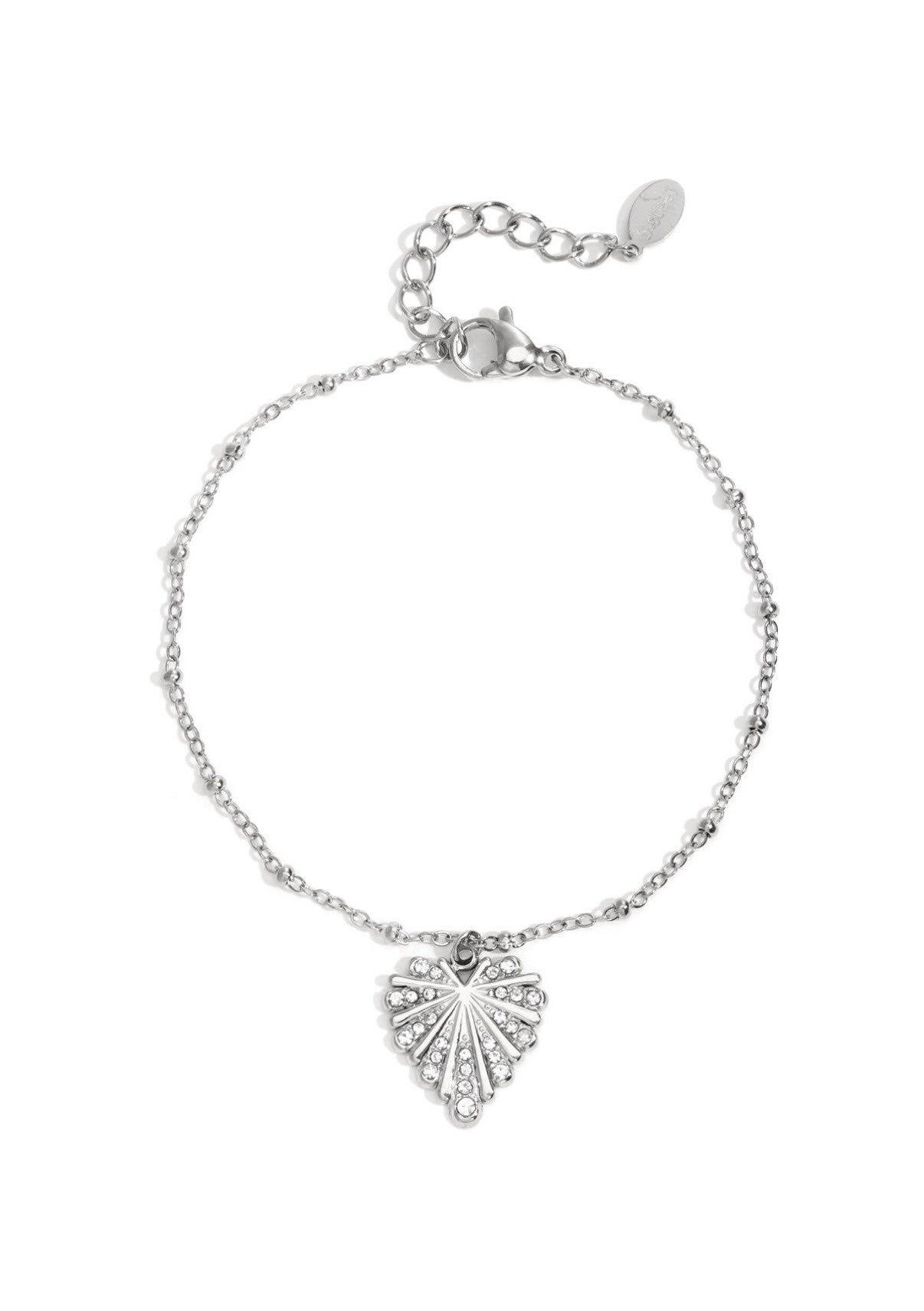 Heart charm armband