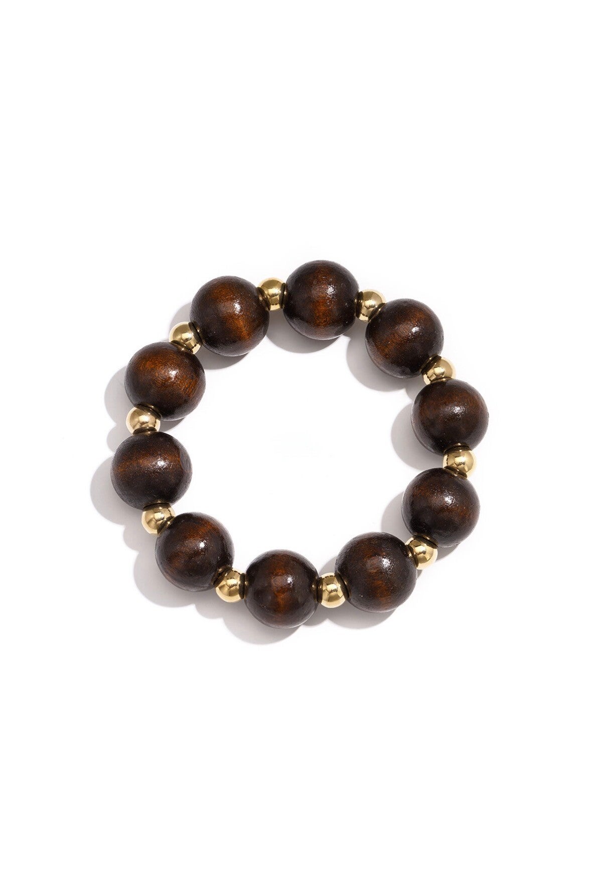 Houten kralenarmband