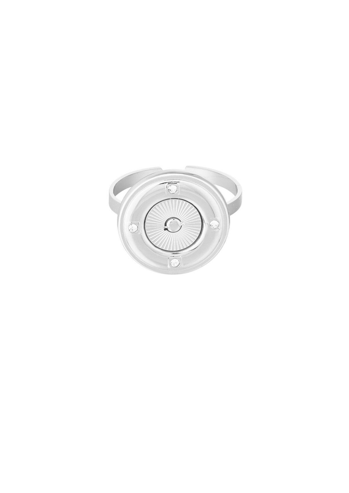 Ring met ronde steentjes