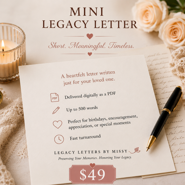 Mini Legacy Letter