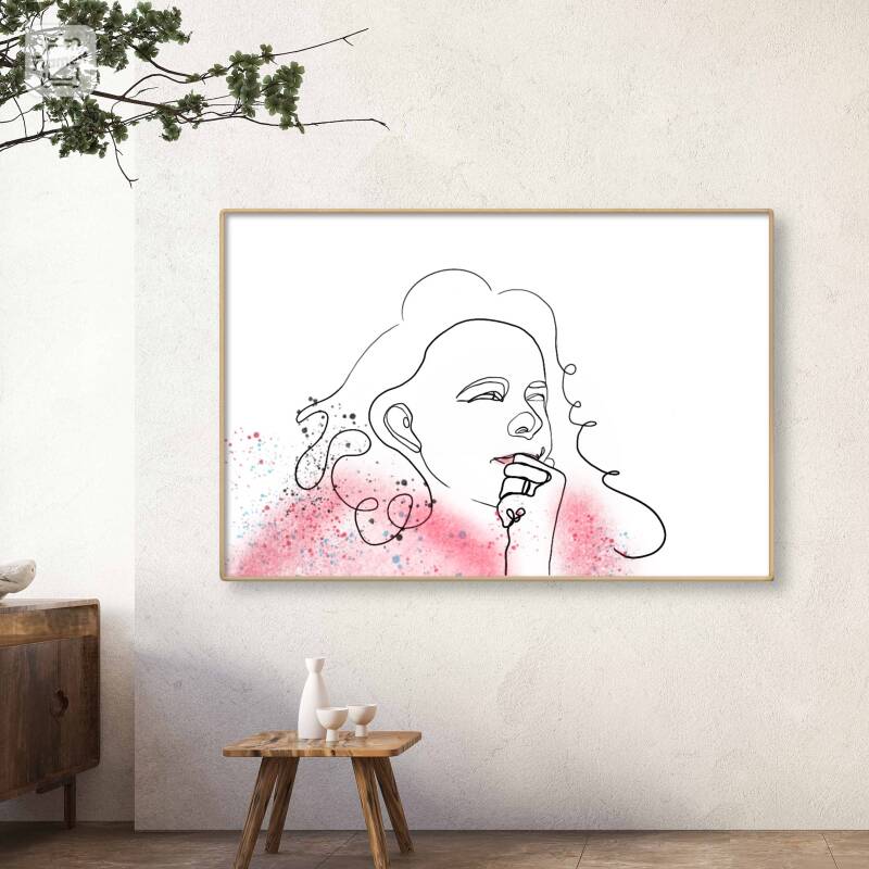 lijntekening portret